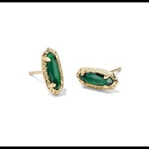 Emma stud earrings 14kt gold over brass nwt kendrascott open box #1656